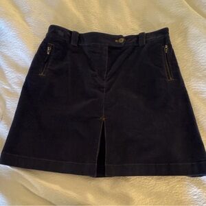 Brooks Brothers Blue Corduroy Skirt